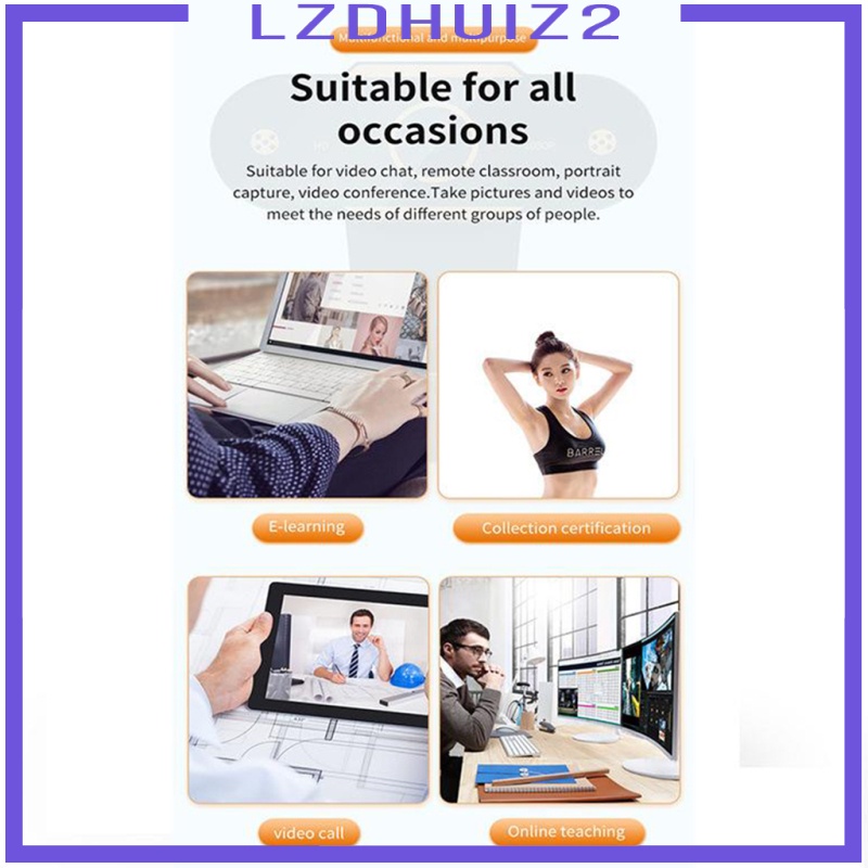 Webcam Hd Kèm Micro Cổng Usb Tiện Dụng Cho Pc Laptop | BigBuy360 - bigbuy360.vn