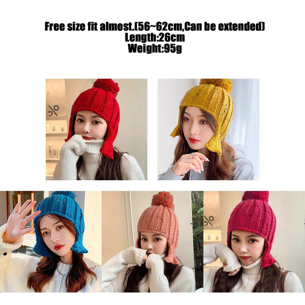 Mũ Beanie Dệt Kim Dễ Thương Hiện Có 5 Màu