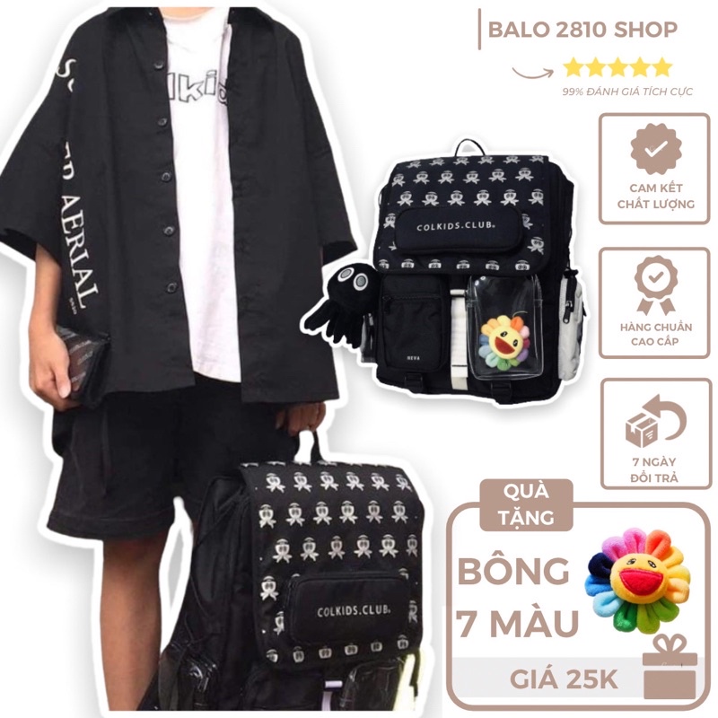 Balo Colkids Club Season 5 Backpack 2810 Clothes Shop Balo Đi Học Colkids CND SS5 Ulzzang Unisex