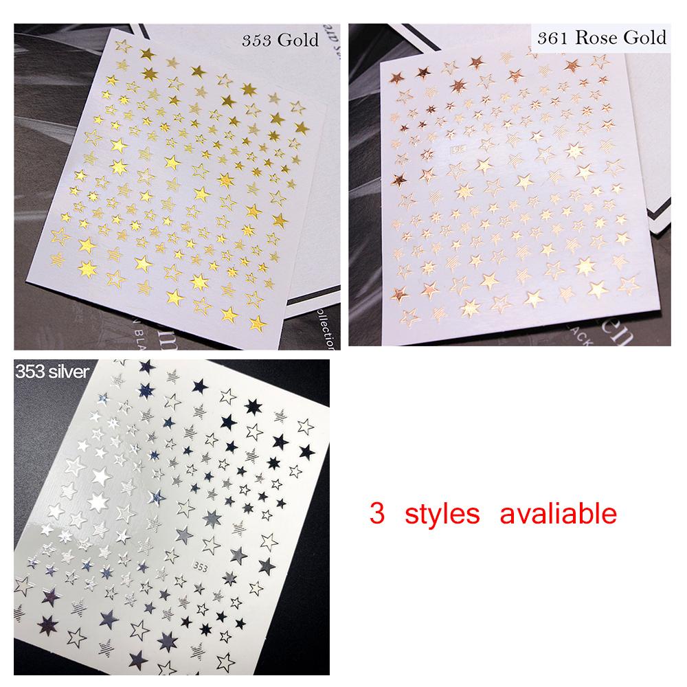 1 Sticker Dán Móng Họa Tiết Hình Học 3D DIY