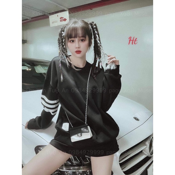 Áo swearter sọc tay mác túi H2A