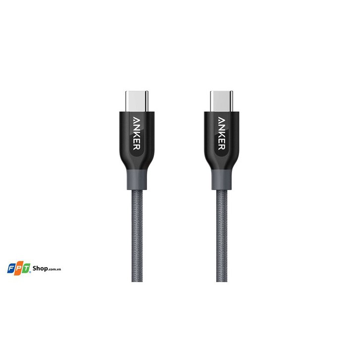 ANKER ( BẢO HÀNH 1 NĂM ) Cáp USB-C to USB-C 0.9m Anker PowerLine+ A8187  - Bảo Hành ĐỔI MỚI trong 1 