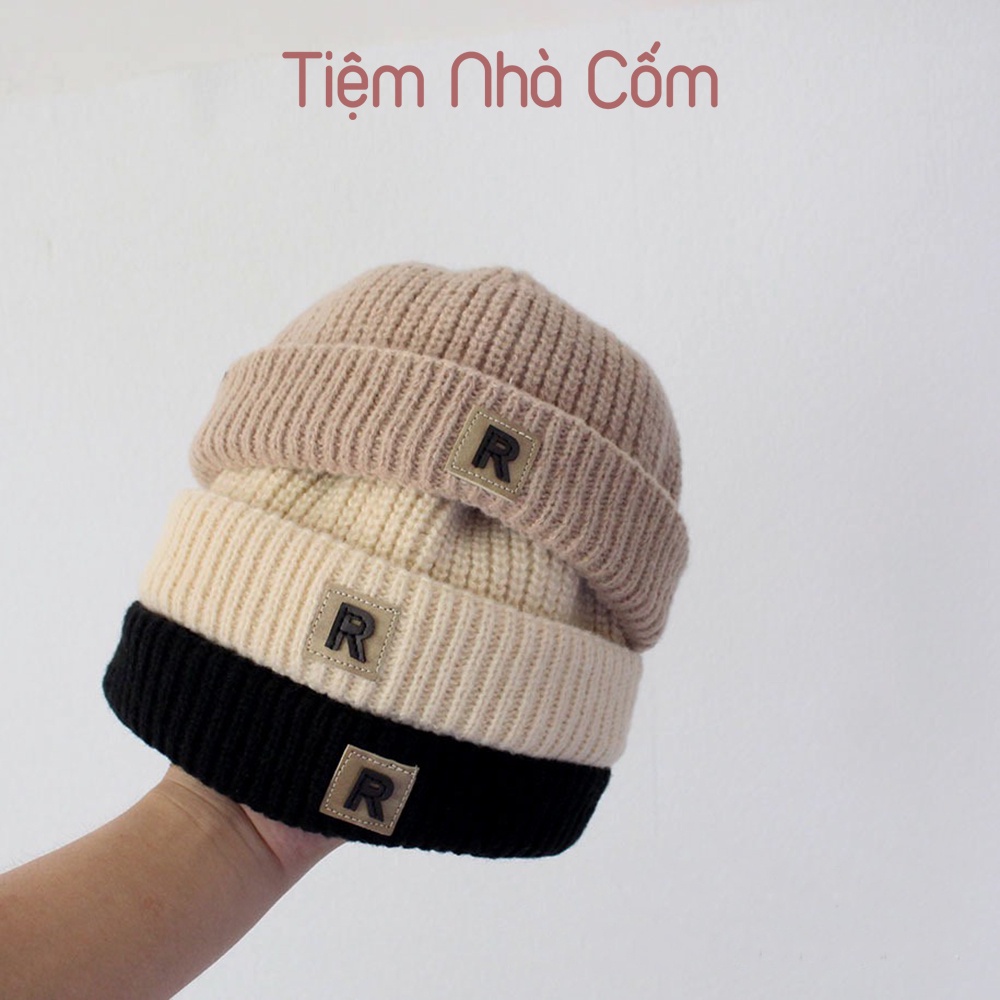 Mũ nồi len cho bé trai, bé gái phong cách Hàn Quốc