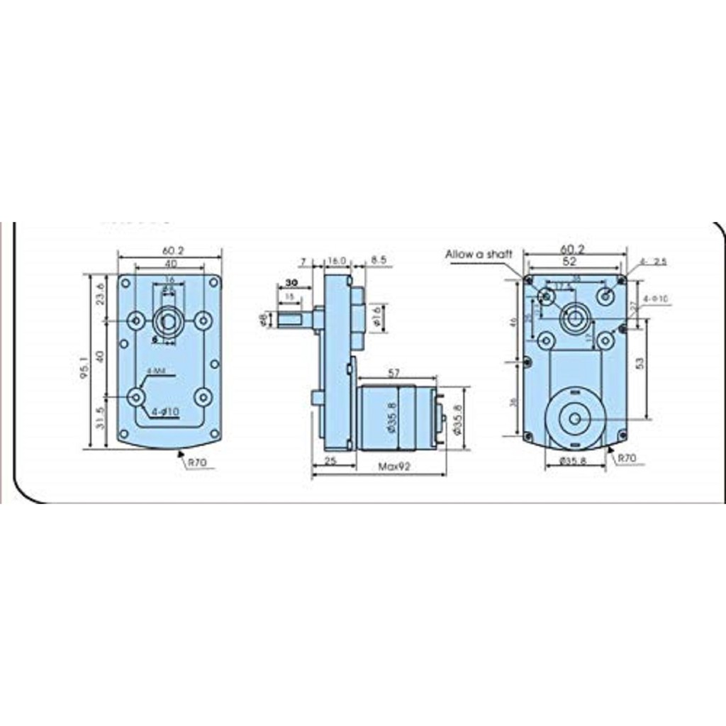 Motor  hộp số SV_260Kg.cm