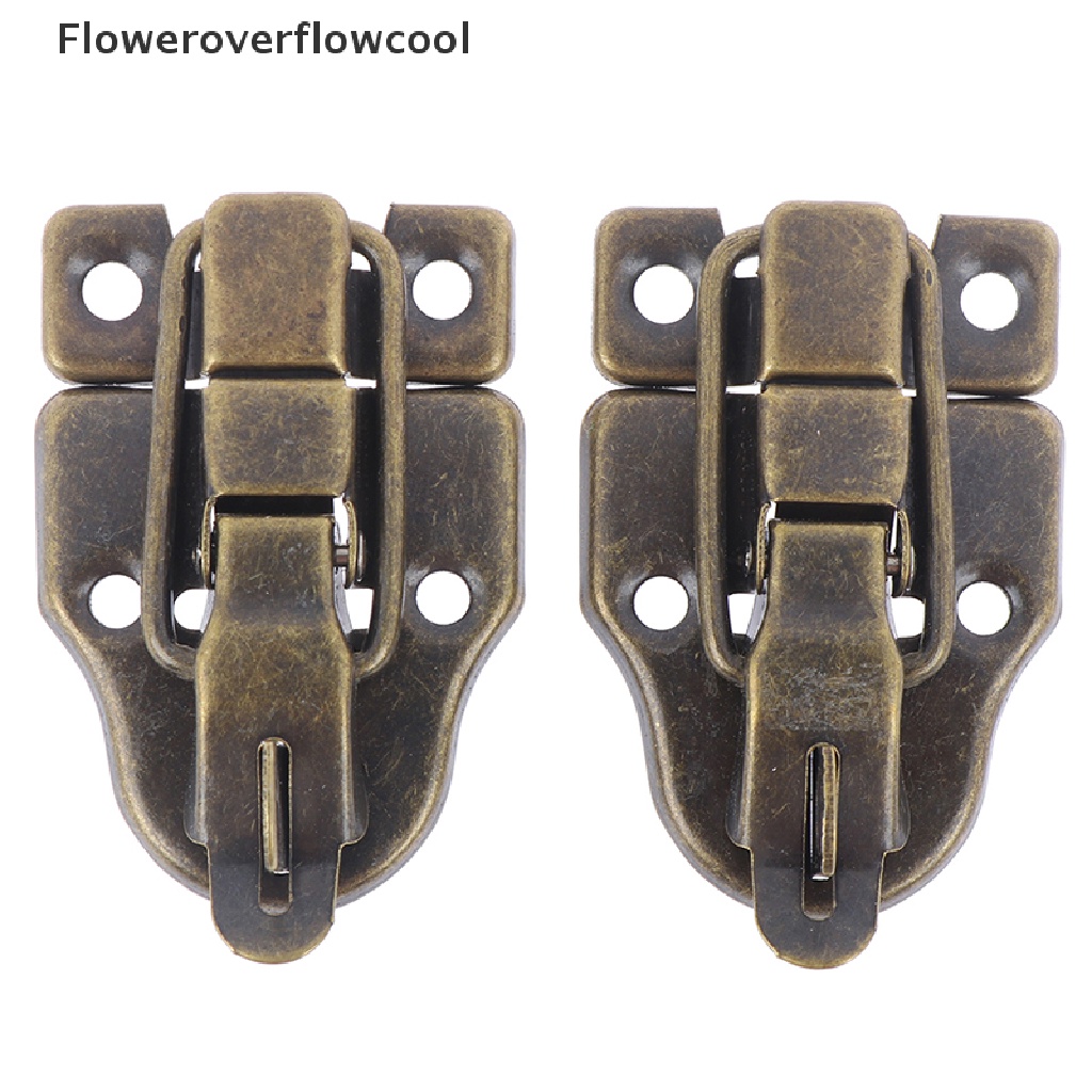 Set 2 Khóa Cài Hộp Trang Sức / Vali Bằng Kim Loại Kiểu Cổ Điển