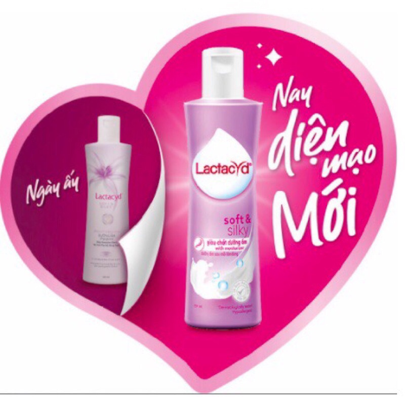 Dung dịch vệ sinh phụ nữ LACTACYD: Soft & silky / Pro-Sensitive 150ml