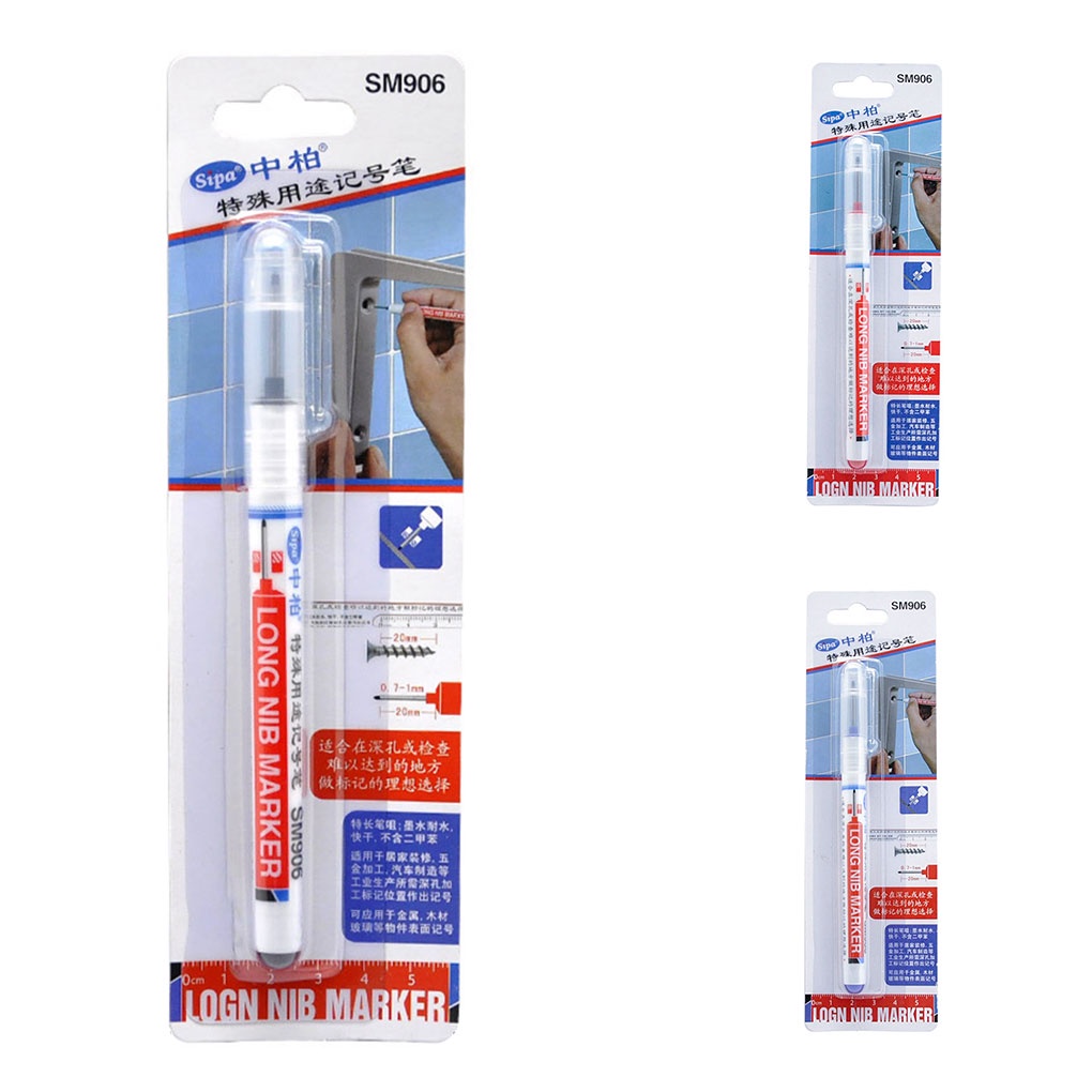 Plastic Marker Pen Woodwork Metal Glass Ceramic Making Scribing Waterproof Quick Dry Maker Pen