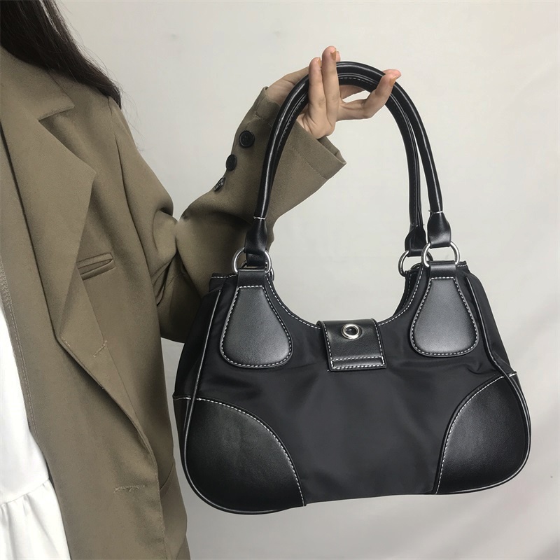 Túi Đeo Vai Phối Dây Xích Kim Loại Kiểu retro Thời Trang Cho Bạn Gái