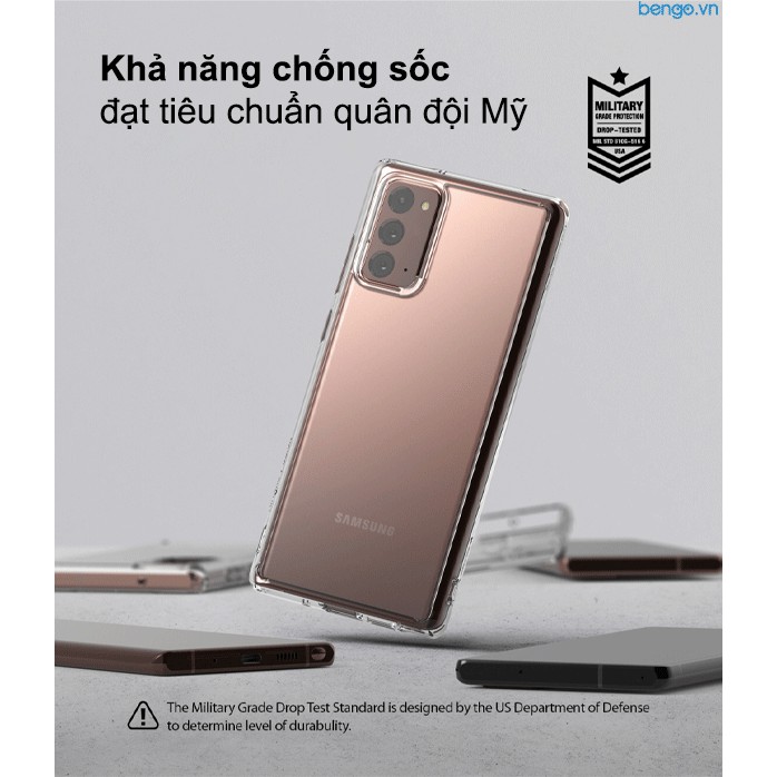 [Mã SKAMA06 giảm 8% đơn 250k]Ốp lưng chống sốc Samsung Galaxy Note 20 Ringke Fusion