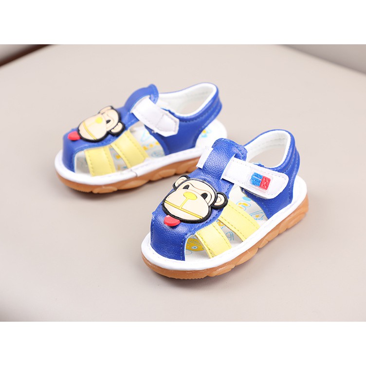 giày tập đi bé trai- bé gái size 15-19 monkey