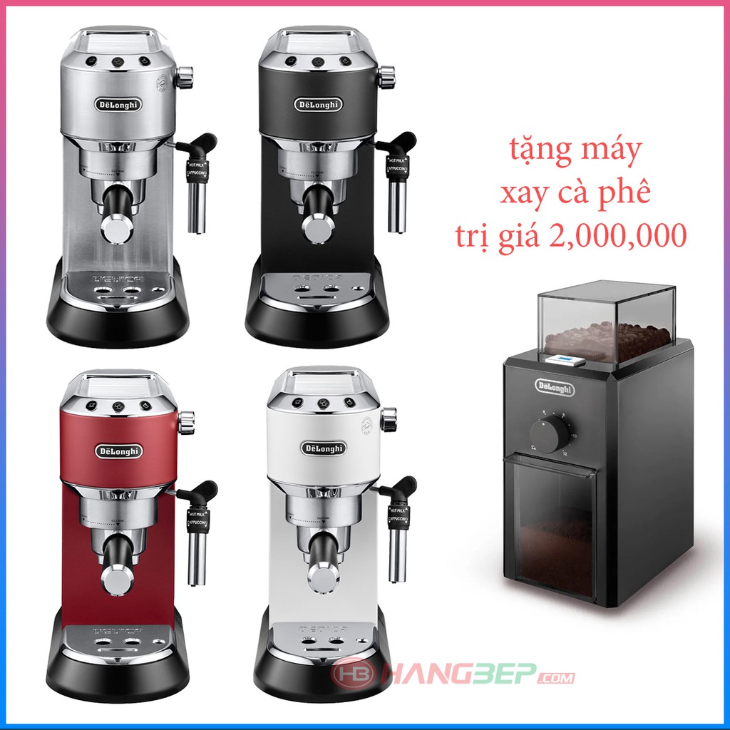 [Mã ELHADEV giảm 4% đơn 300K] Máy pha cà phê Delonghi EC685 - Tặng kèm máy xay cà phê KG79