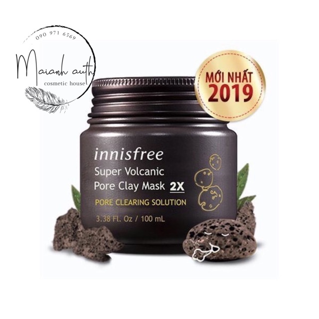 Mặt Nạ Đất Sét Super Volcanic Pore Clay Mask 2X Innisfree nhập khẩu