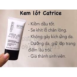 Kem Lót Catrice Kiềm Dầu , Giữ Lớp Nền Và Làm Đều Màu Da Mẫu mới