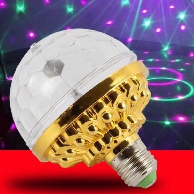 Đèn xoay led 7 màu đui tròn cao cấp