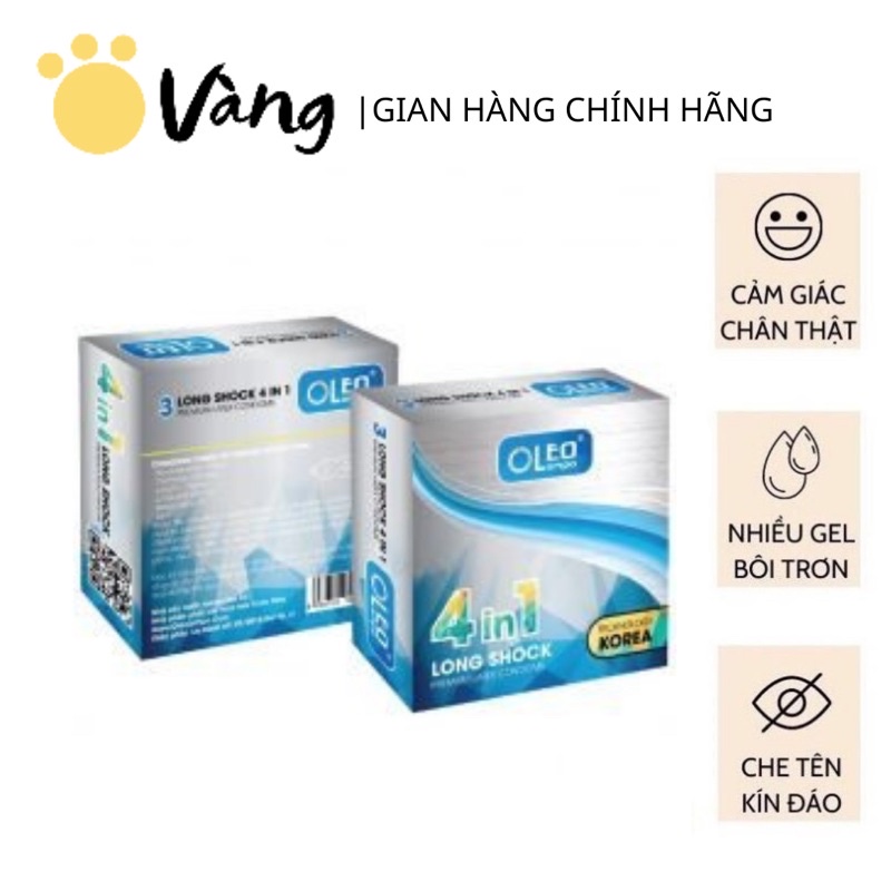Bao Cao Su Gân Gai Kéo Dài Thời Gian Oleo Lambo 4in1 Nhập Khẩu Korea