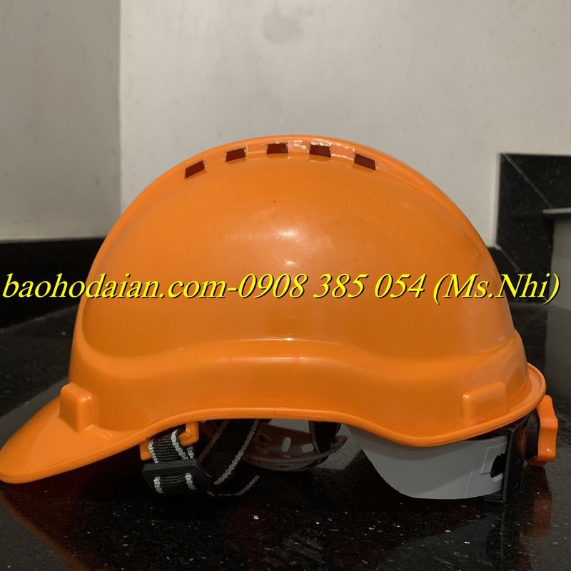 Nón bảo hộ lao động Bảo Bình thông thoáng hơi, đuôi nút vặn- Mã N.011- 2 Màu- Hình thật