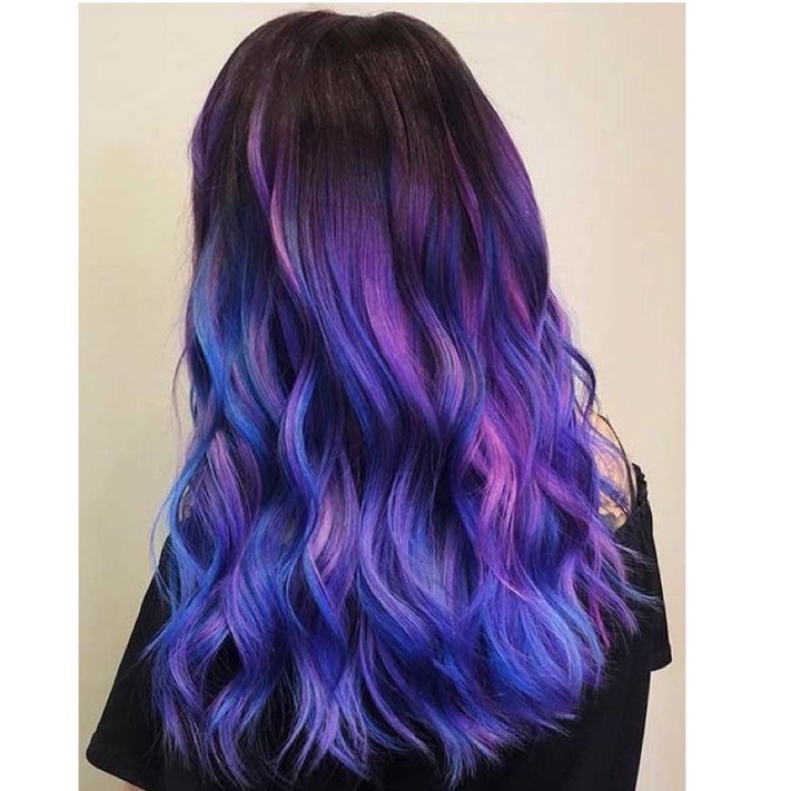 Thuốc Nhuộm Tóc Màu Tím Ánh Xanh Sáng Màu Phong Cách Hàn Quốc 8/28 Light  Blonde Violet Blue Hair Dye Cream | Shopee Việt Nam