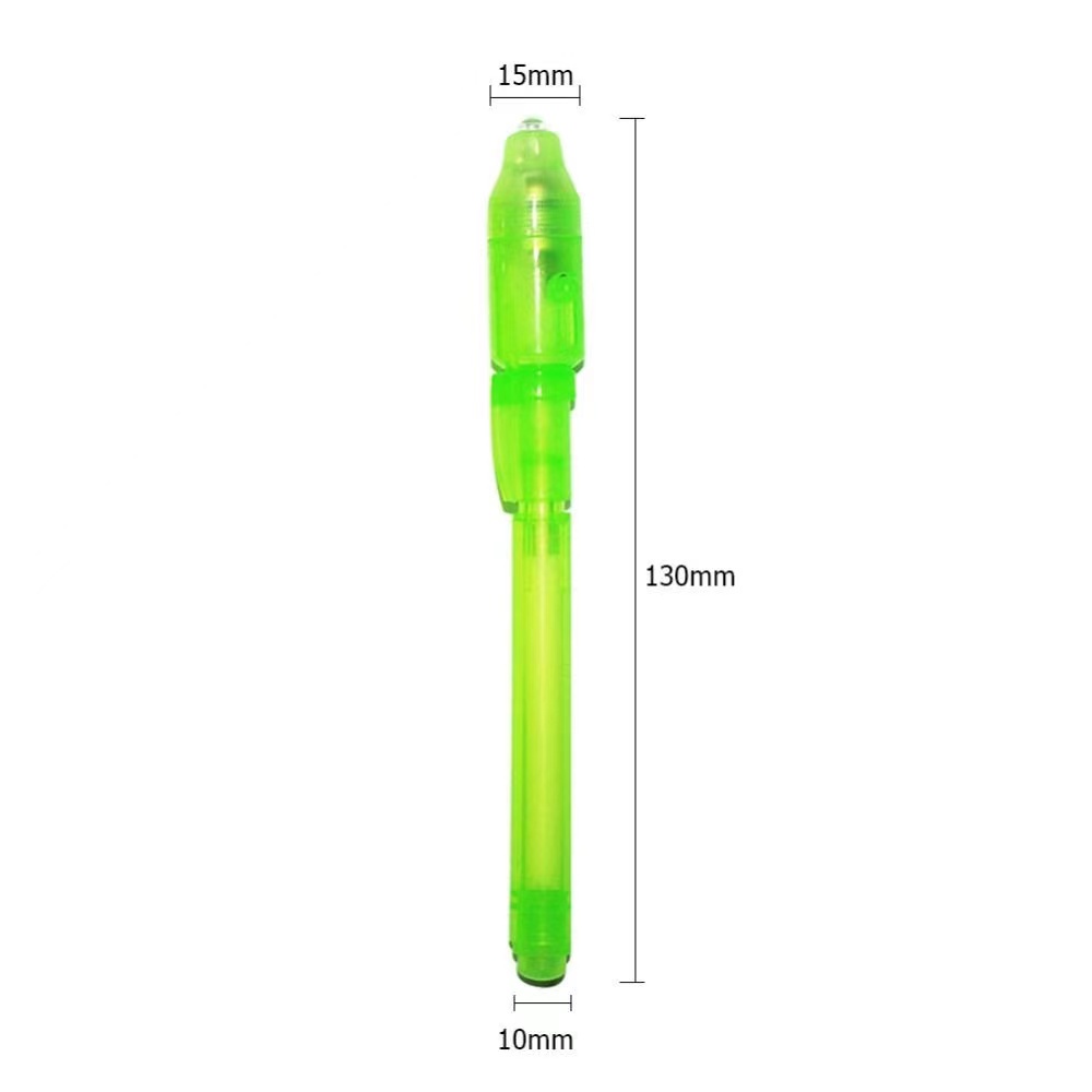 Bút viết mực vô hình dạ quang &amp; đèn UV 2 trong 1
