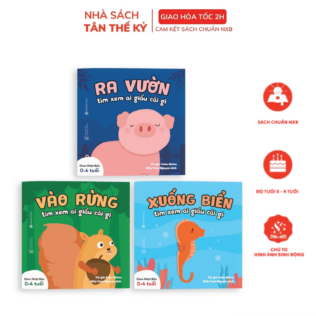Sách Ehon Song ngữ - Ai giấu cái gì dành cho bé từ 0-4 tuổi