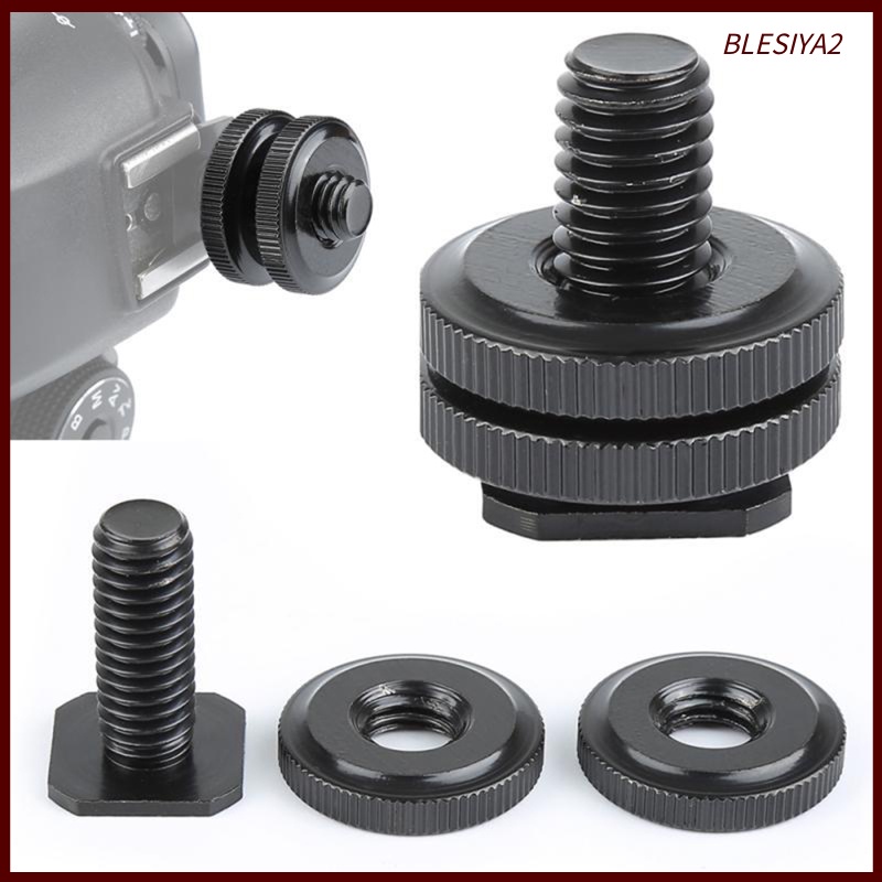 Camera Hot Shoe Mount to 1/4&quot;Tripod Screw Adapter Flash Shoe Mount for DSLR