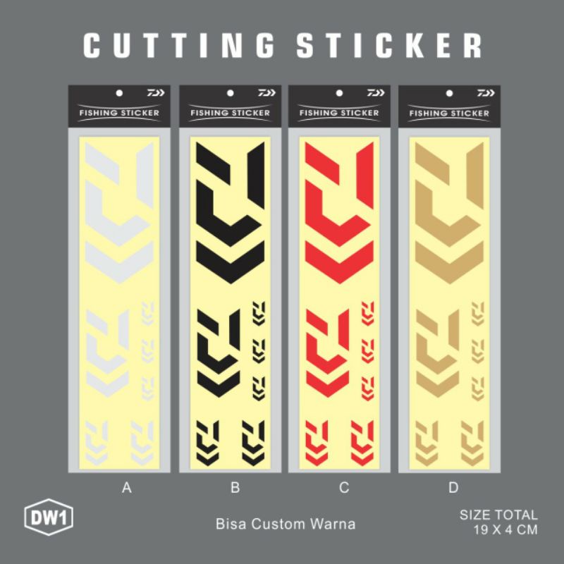 Daiwa sticker Dán Trang Trí Hình Cá daiwa Độc Đáo