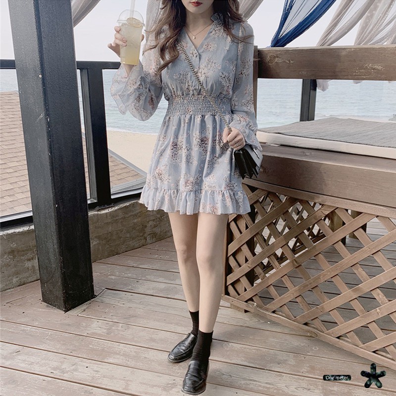 Váy Hoa Nhí Đầm Voan Dáng Dài đẹp dễ thương dáng xòe có lớp lót Quảng Châu kozoda d14 | BigBuy360 - bigbuy360.vn