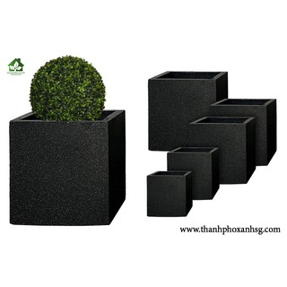 Chậu đá mài vuông 25cm