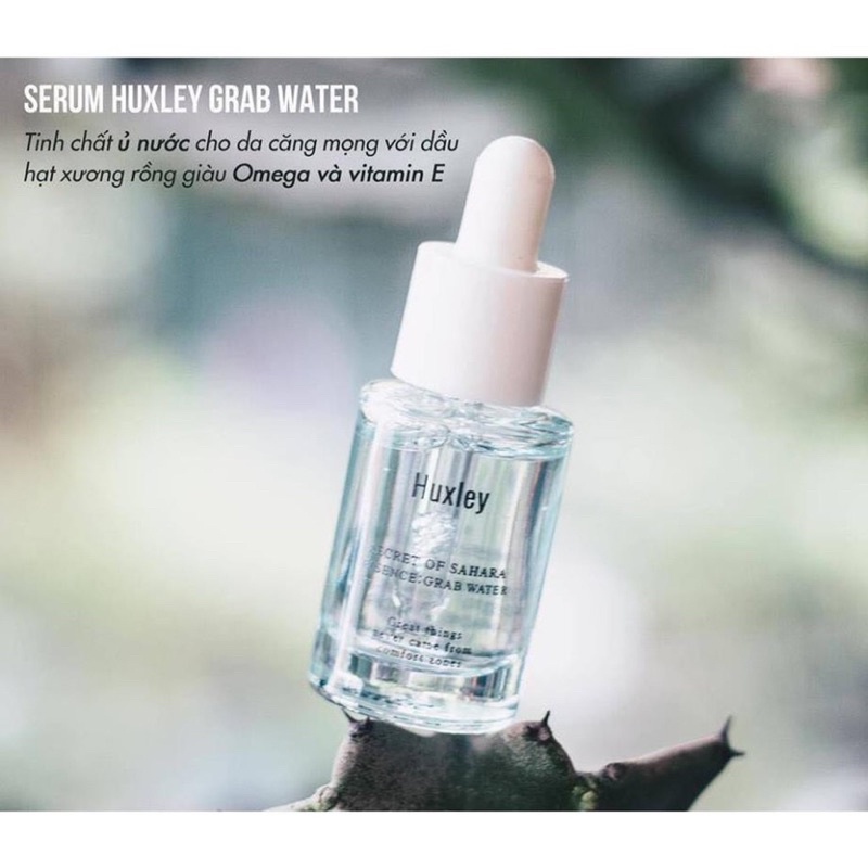 Tinh Chất Cấp Ẩm Huxley Essence; Grab Water 5ml/30ml - Serum Cấp Nước Huxley