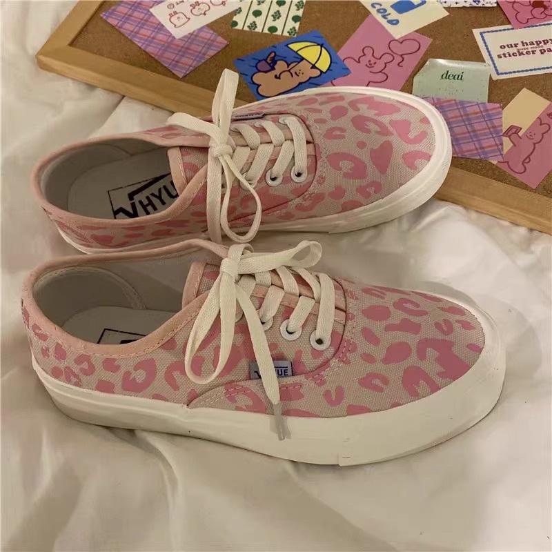 Giày thể thao vải buộc dây sọc kẻ caro ulzzang