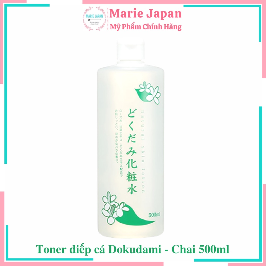 Nước hoa hồng Toner Lotion diếp cá Dokudami Natural Skin giảm mụn se lỗ