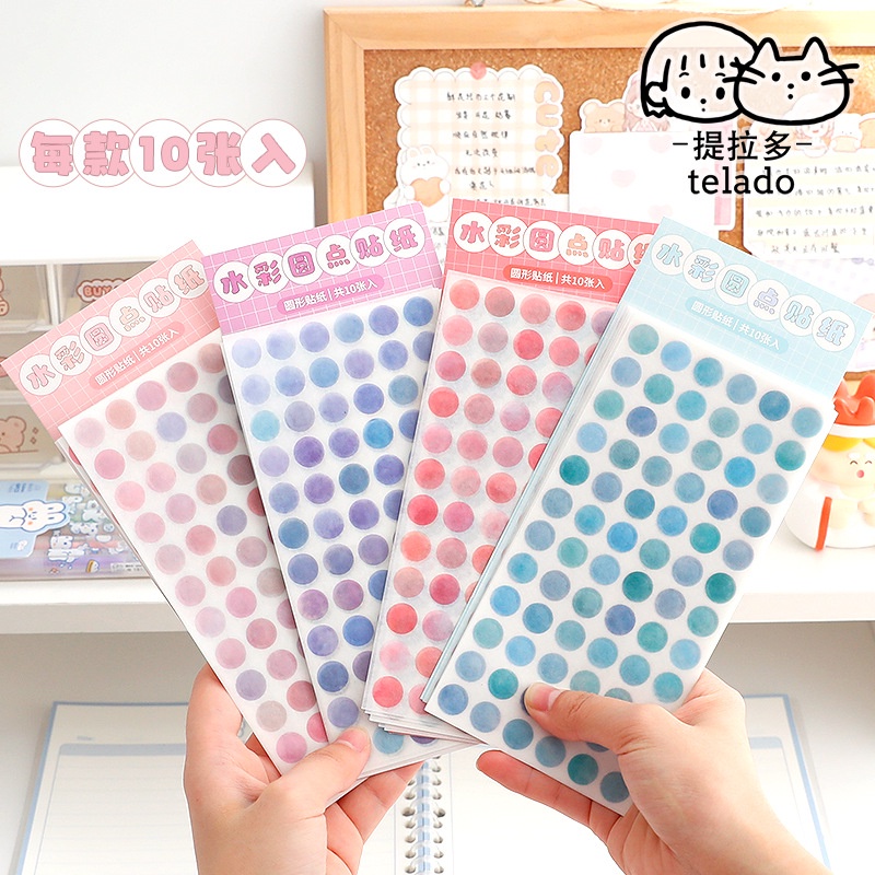 Set10 miếng dán trang trí hình hành tinh dễ thương chống thấm nước