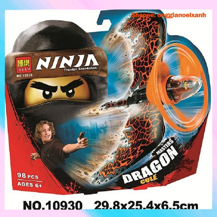 Con quay Bela Ninjago Cao Thủ Lốc Xoáy có cánh I  Đồ Chơi Lắp Ráp xếp hình Cho Bé