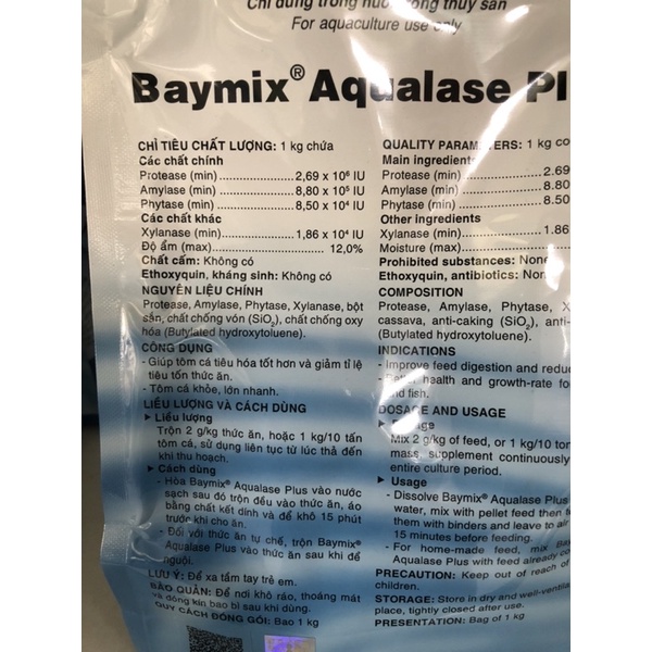 Baymix, Enzyme đường ruột, Tăng Cường Tiêu Hoá