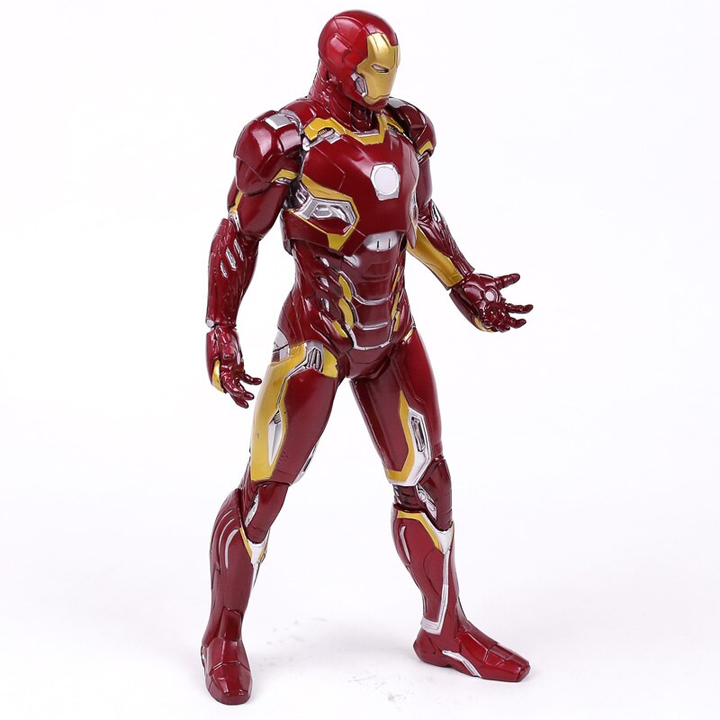 Điên Đồ Chơi Iron Man MARK XLV MK 45 PVC Vẽ Hình Sưu Tập Đồ Chơi Mô Hình