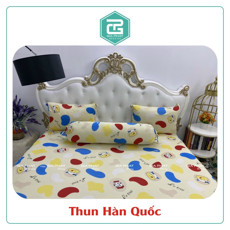 Bộ ga gối Thun Lạnh Hàn Quốc { 4 Món } họa tiết Bò Sữa ( 1 ga bọc + 2 vỏ gối nằm + 1 vỏ gối ôm ) | BigBuy360 - bigbuy360.vn