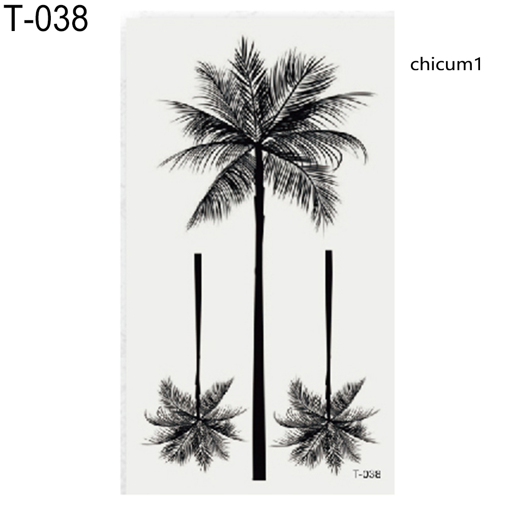 Hình xăm dán tạm thời họa tiết hoa và con vật chống thấm nước