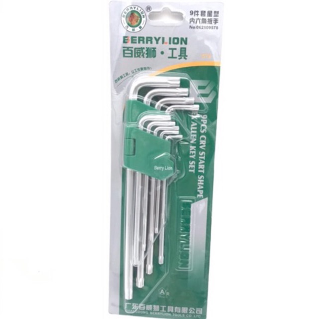 ( CHÍNH HÃNG) BỘ LỤC GIÁC BÔNG HOA THỊ 9 CHI TIẾT BERRYLION