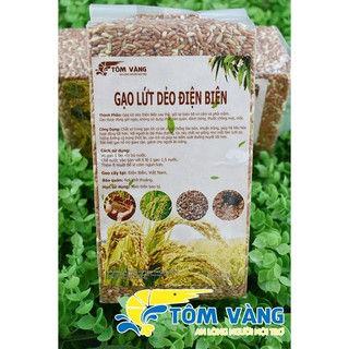 Gạo Lứt Dẻo Điện Biên (gói 1kg) - Tôm Vàng