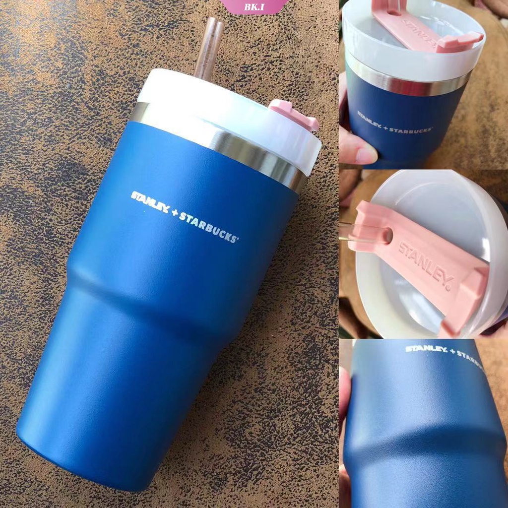 Bình Nước Starbucks 591ML Hai Lớp Bằng Thép Không Gỉ Có Ống Hút Dung Tích 2