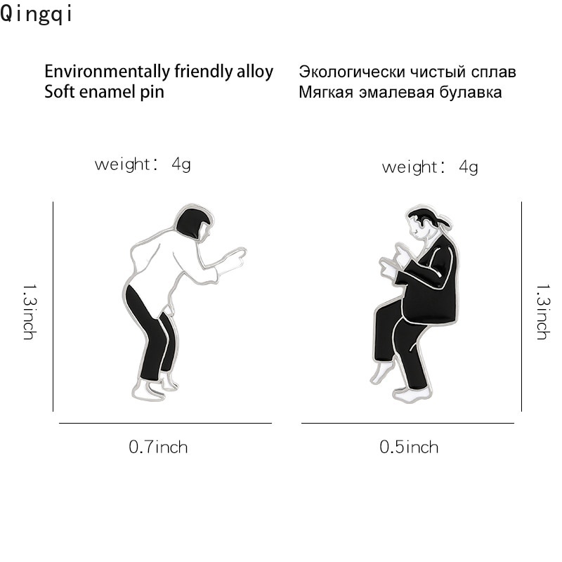 Ghim cài áo Miss Zoe hình vũ công múa quay phim