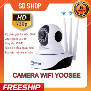 Camera wifi yoosee hd720p 3 anten 720hd siêu nét 2020