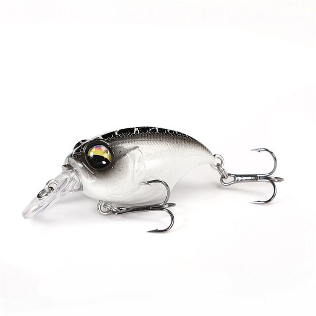 Mồi giả câu cá Crank 3D có bi dài 3.8cm nặng 8g Lưỡi BKK sắc bén,không rỉ phukiencaulure25 mồi câu lure, cá lóc, chẽm