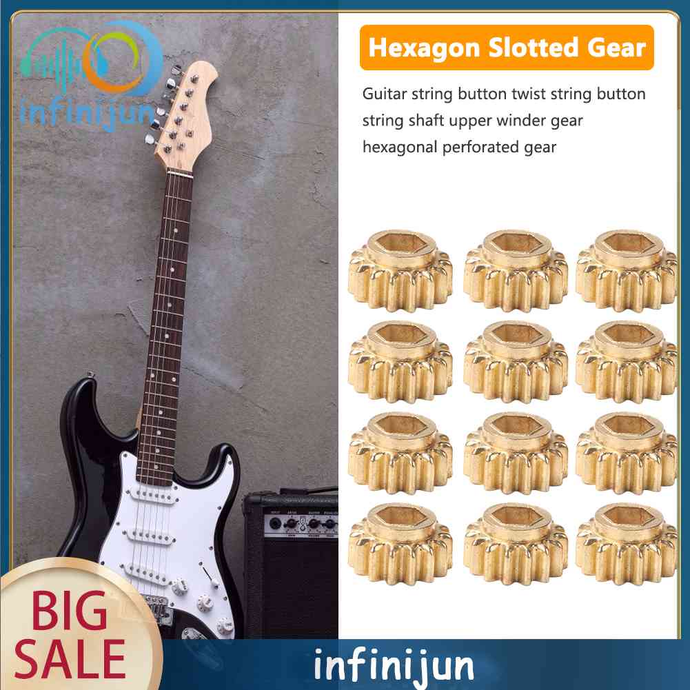 Bộ 12 Chốt Điều Chỉnh Dây Đàn Đầu Lục Giác 1/15