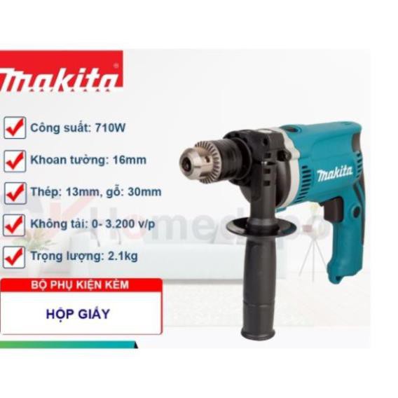 máy khoan makita chất lượng 2 chức 710W có chế độ búa