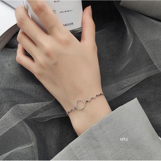 Vòng tay bạc nữ lắc tay nữ đơn giản cá tính bạc ta[vong bac nu]