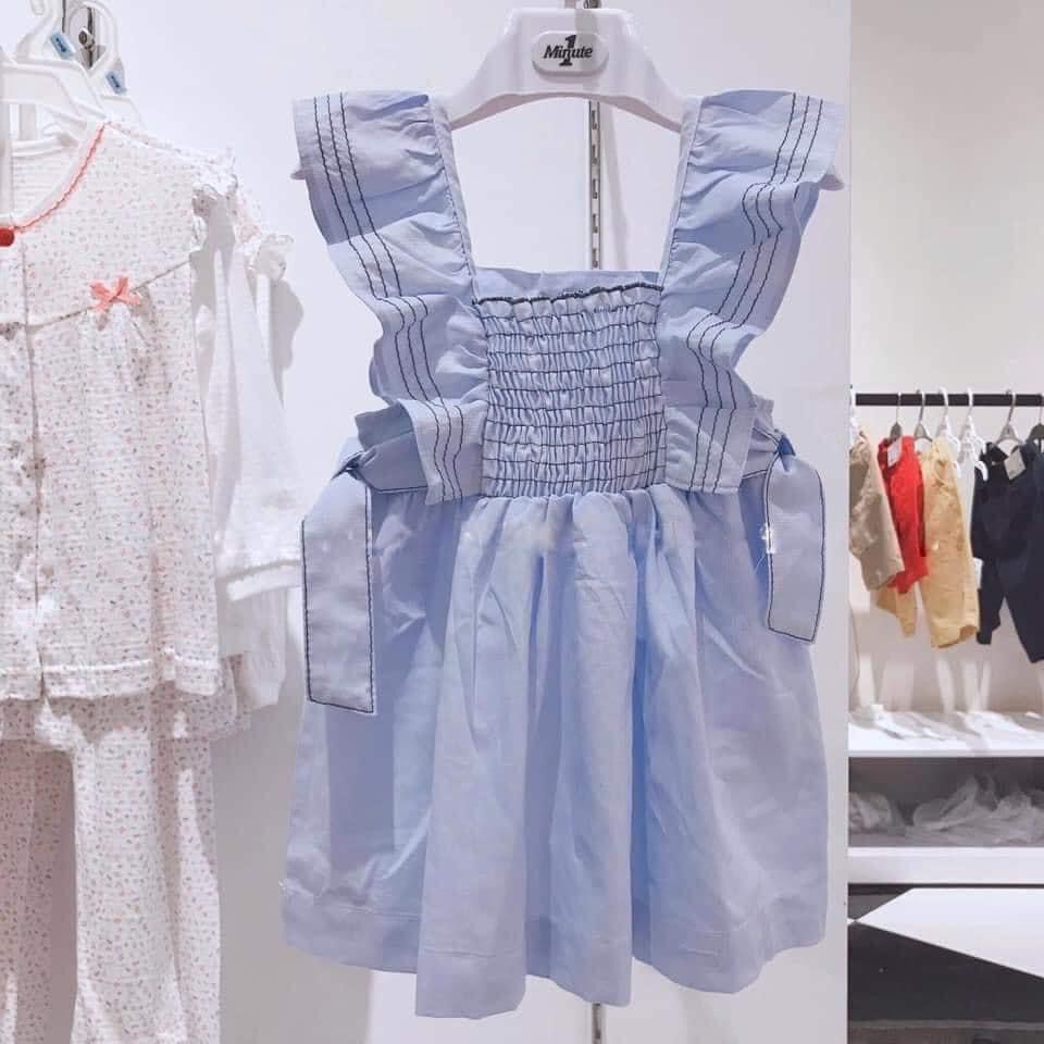 Áo váy smock xanh - RABBITSHOP