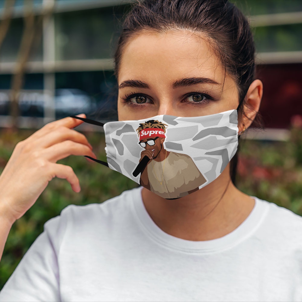 Khẩu trang vải eco mask S.u.p.r.e.m.e_3535 CARTWELL dây đeo mềm chuyên dụng đeo thoải mái không đau tai thoáng khí