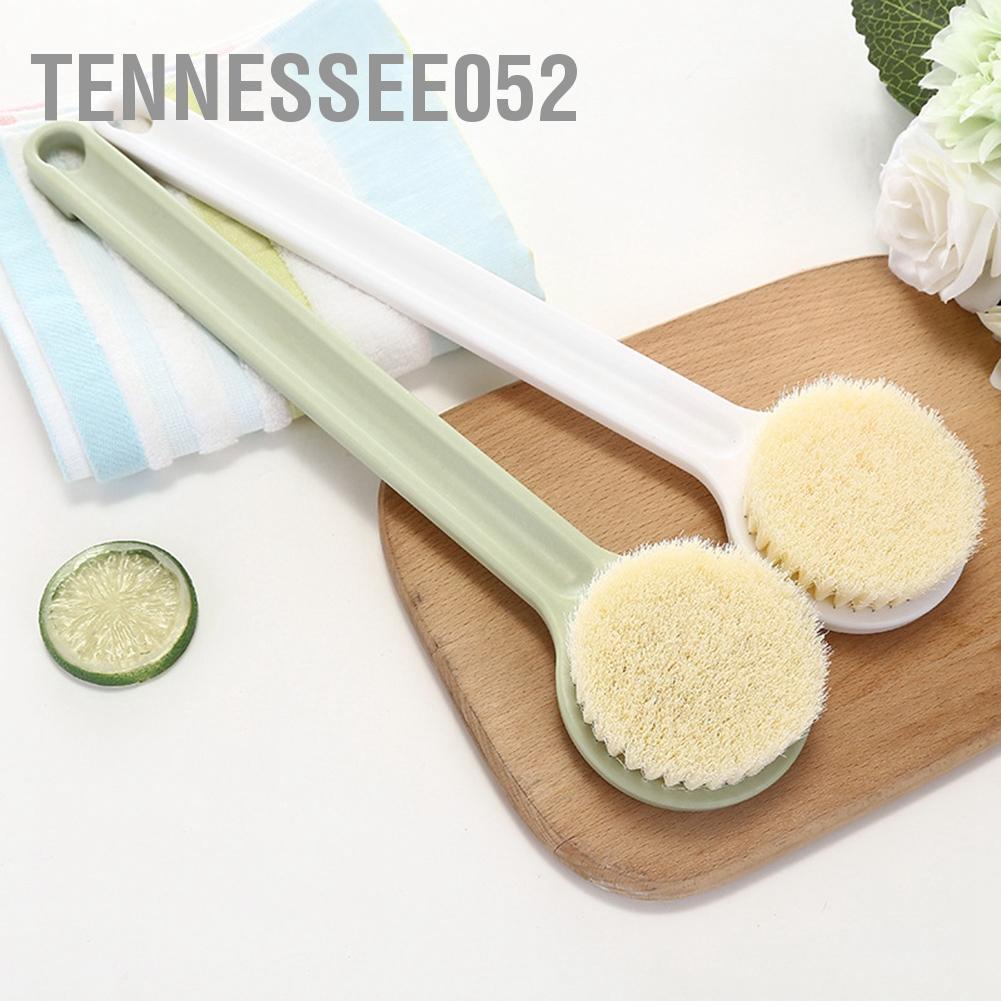 Bàn chải lông mềm tay cầm dài dùng khi tắm và tẩy tế bào chết giúp da sạch sâu