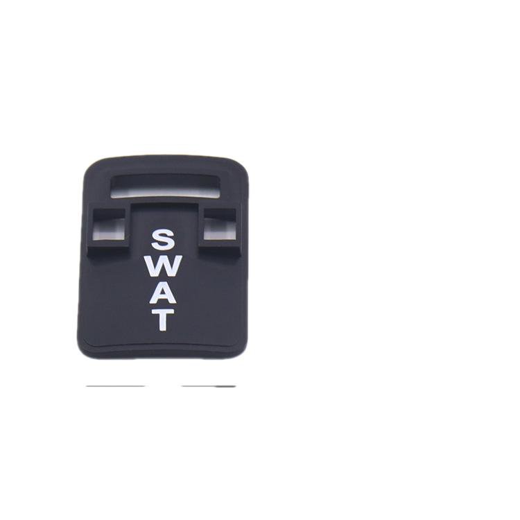 Mô Hình Lắp Ráp Mô Phỏng Quân Đội SWAT Màu Đen Có Tấm Chắn In Hình Cho Trẻ Em