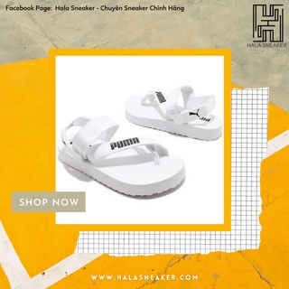 Dép puma sandal chính hãng summer cat white 374837 02 - xăng đan trắng chuẩn auth - halasneaker.com